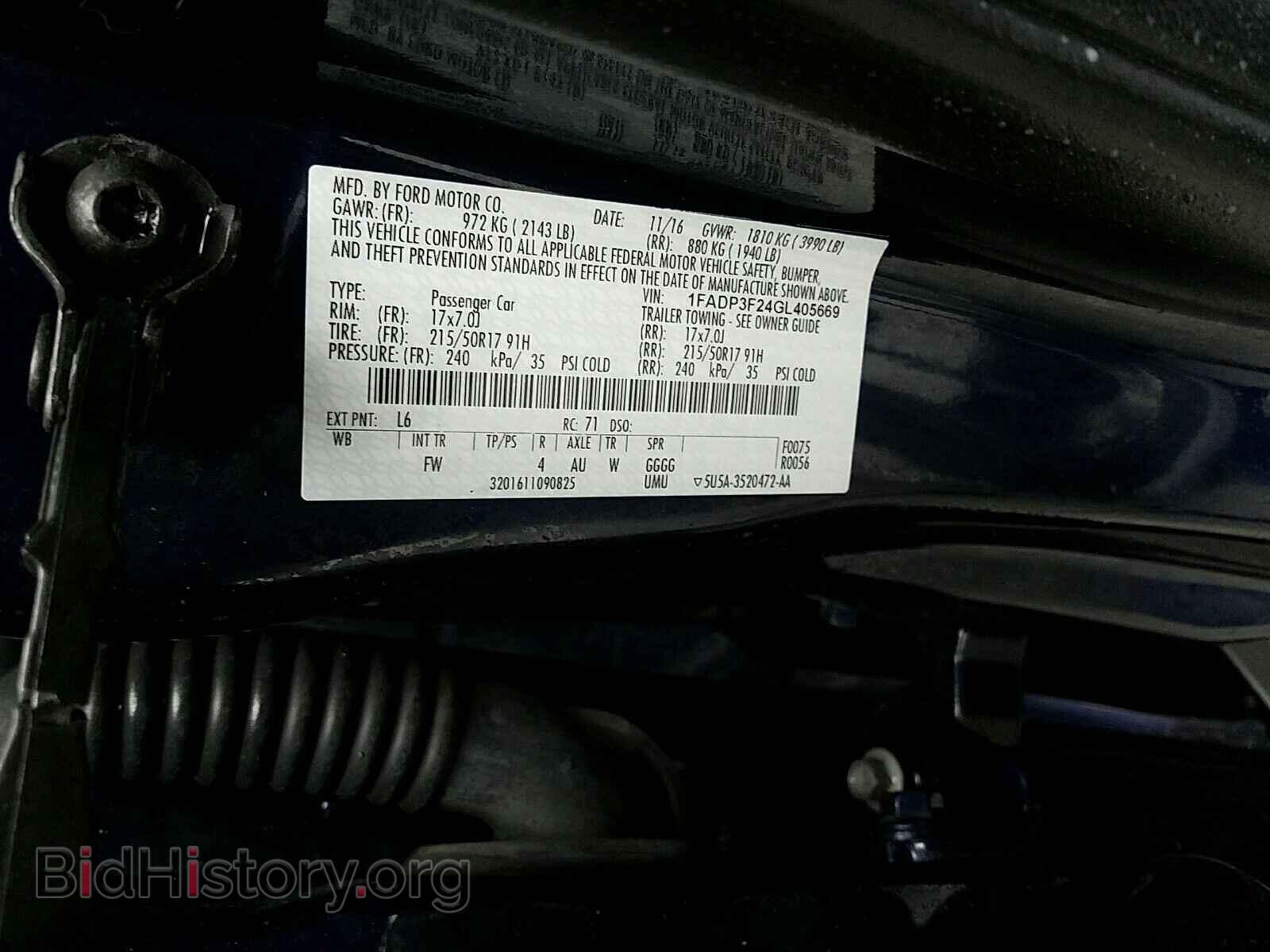 2016 Ford Focus - VIN: 1FADP3F24GL405669 - Photo 6