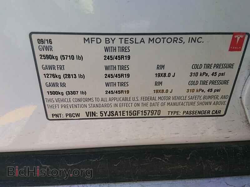 2016 Tesla Model S - VIN: 5YJSA1E15GF157970 - Фото 6