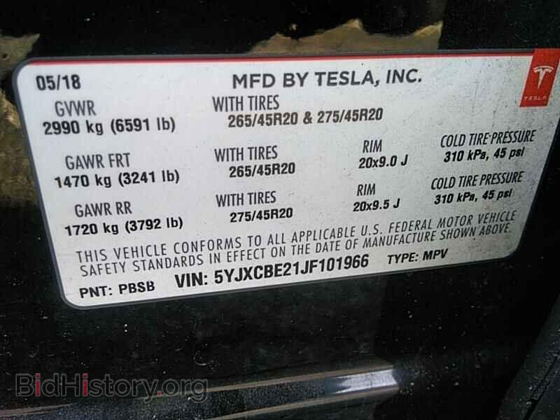 2018 Tesla Model X - VIN: 5YJXCBE21JF101966 - Photo 6