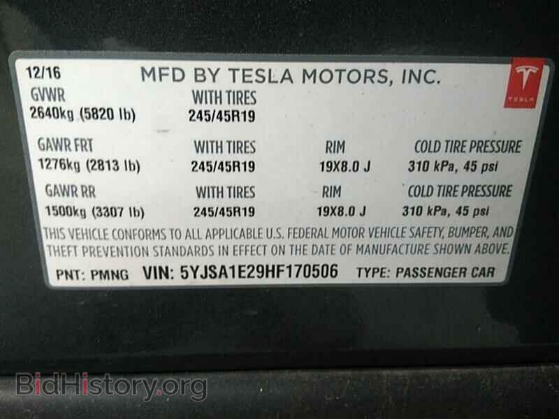 2017 Tesla Model S - VIN: 5YJSA1E29HF170506 - Фото 6