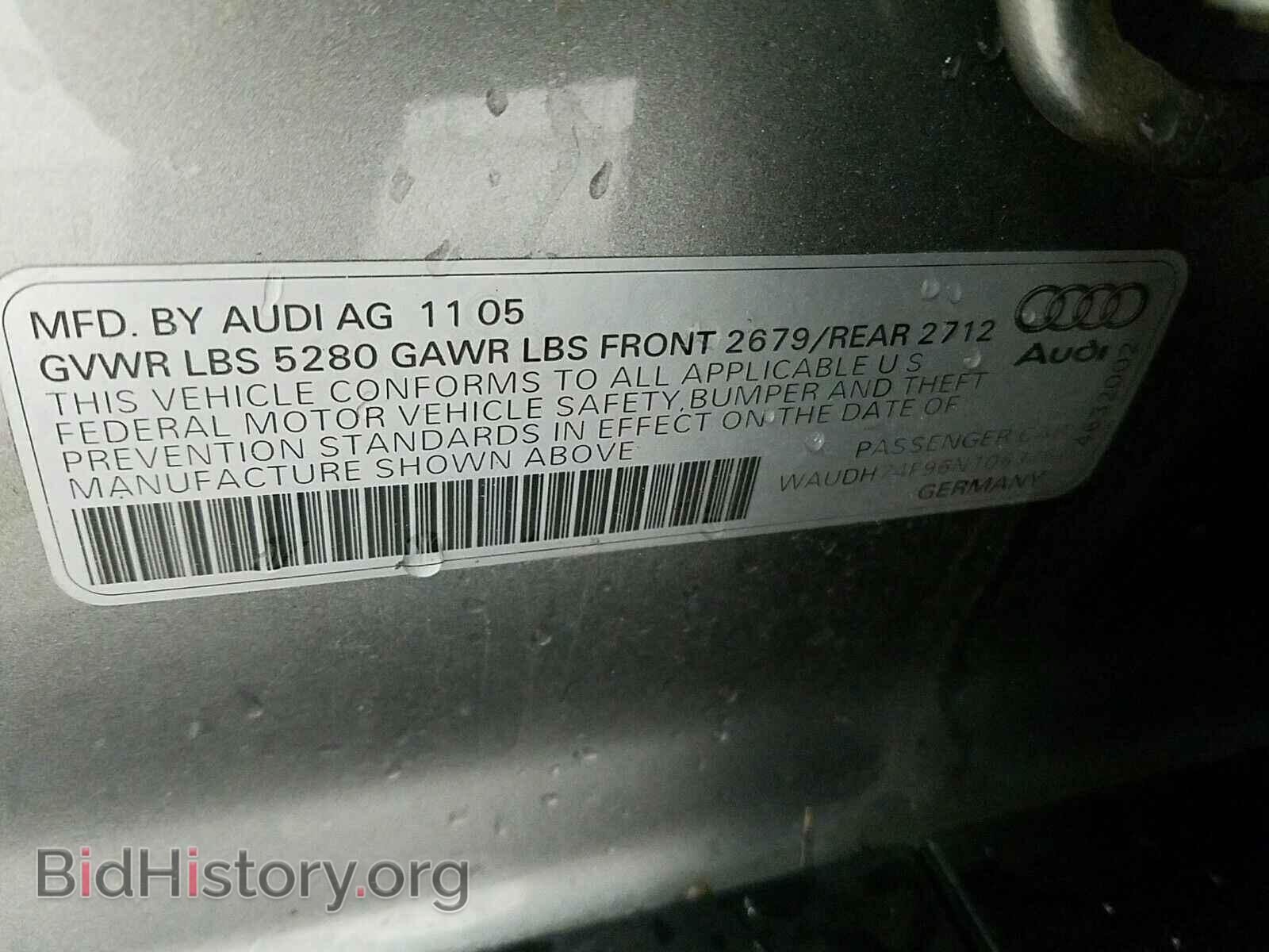 2006 Audi A6 - VIN: WAUDH74F96N106375 - Фото 13