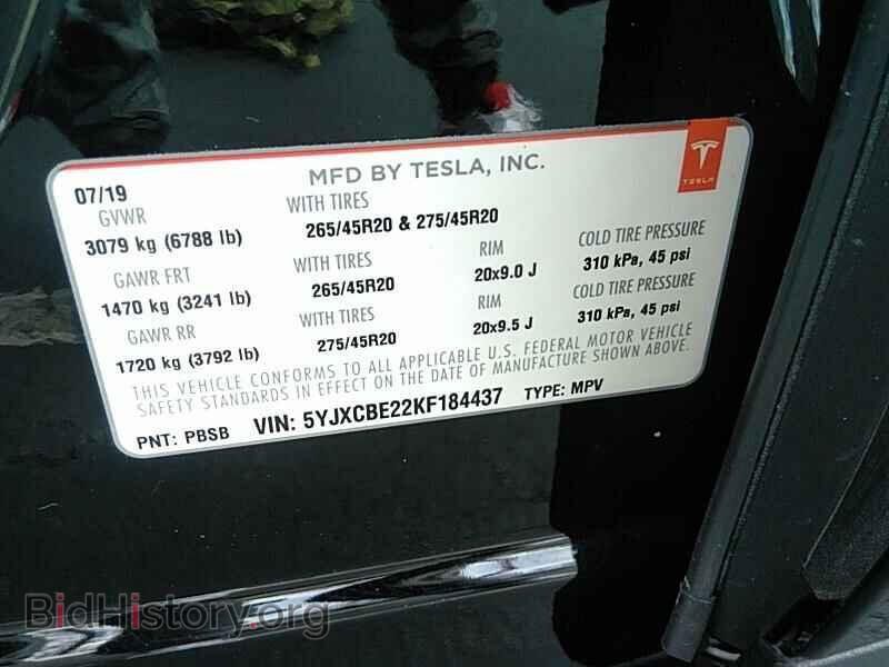 2019 Tesla Model X - VIN: 5YJXCBE22KF184437 - Photo 6