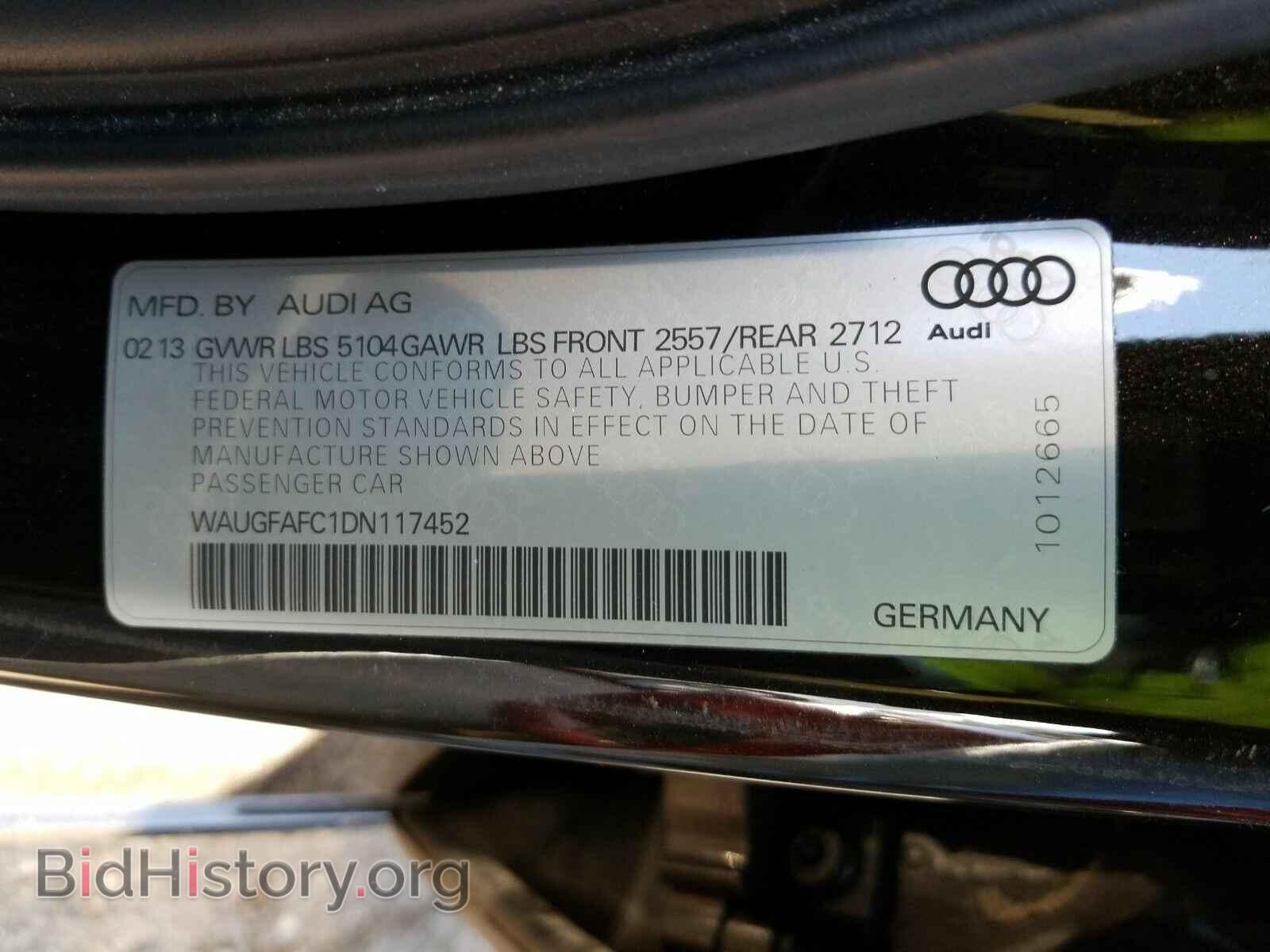 2013 Audi A6 - VIN: WAUGFAFC1DN117452 - Фото 6