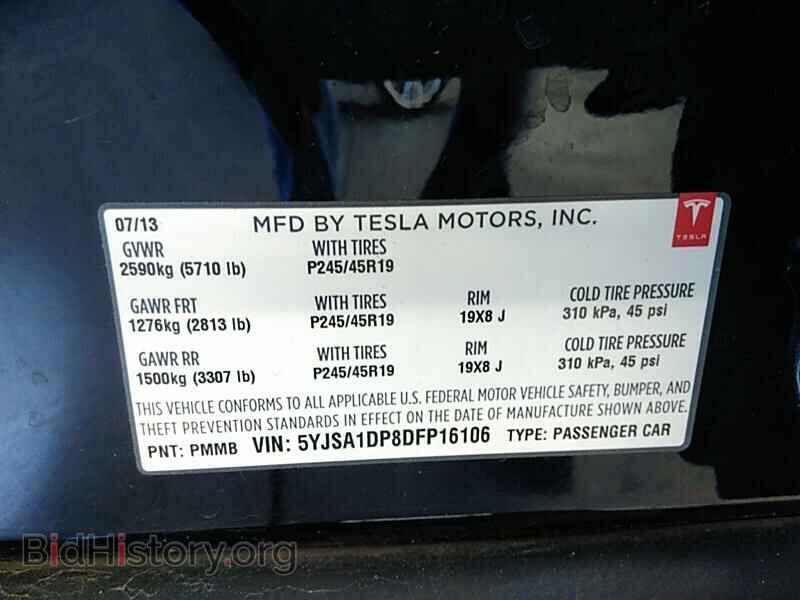 2013 Tesla Model S - VIN: 5YJSA1DP8DFP16106 - Photo 6