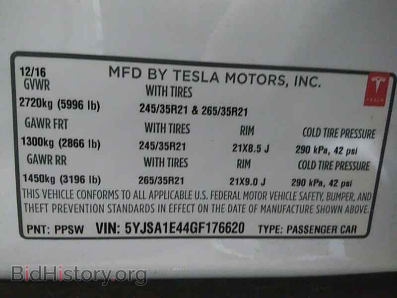 2016 Tesla Model S - VIN: 5YJSA1E44GF176620 - Фото 6