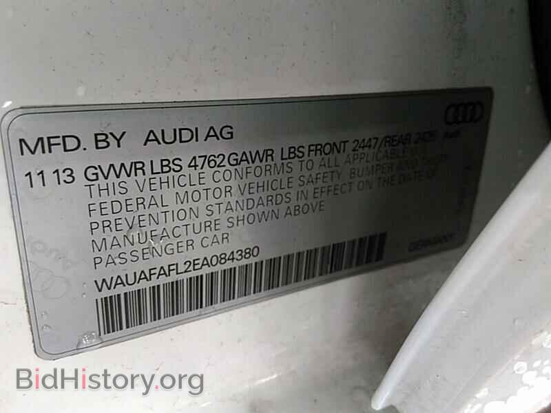 2014 Audi A4 - VIN: WAUAFAFL2EA084380 - Фото 6