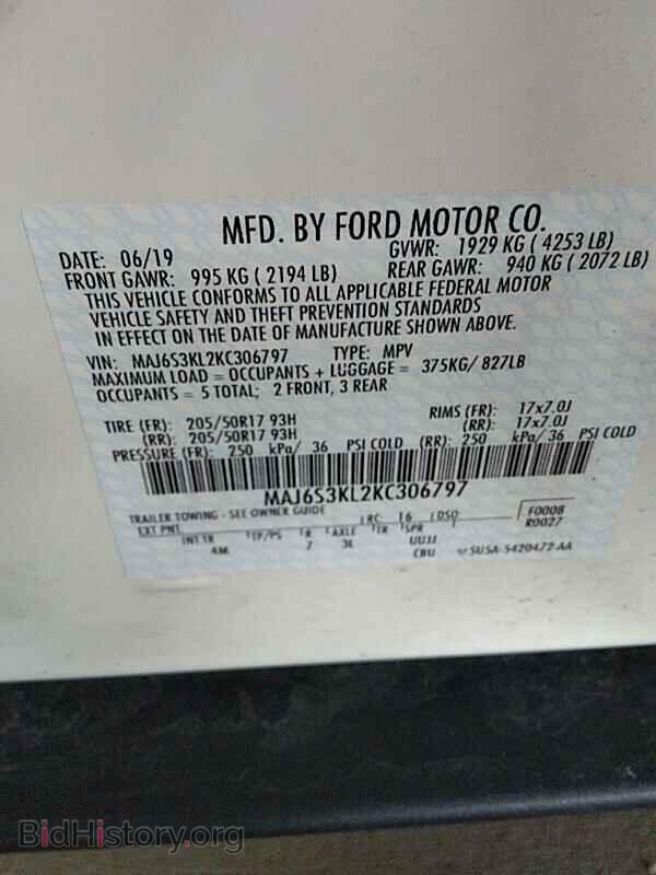 2019 Ford EcoSport - VIN: MAJ6S3KL2KC306797 - Photo 6