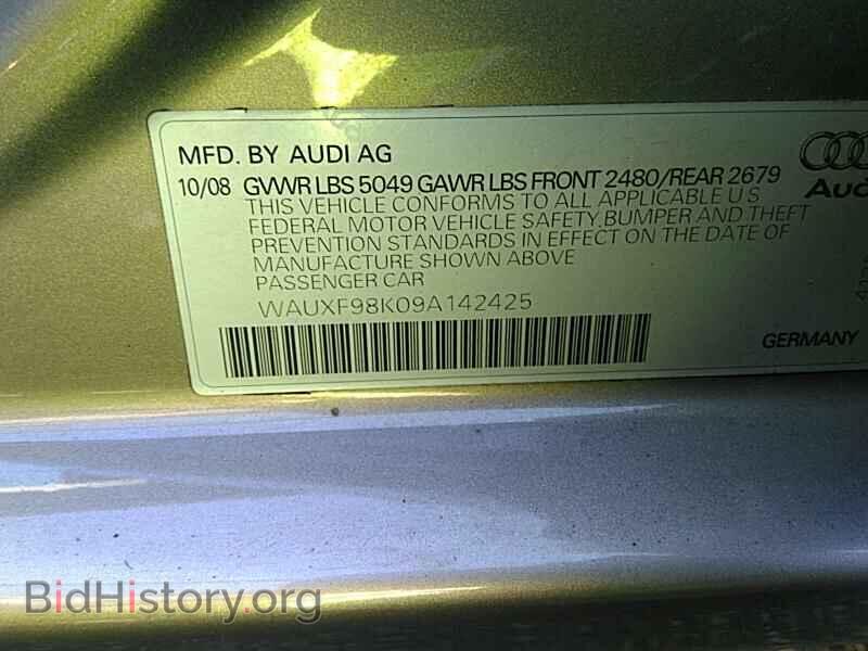 2009 Audi A4 - VIN: WAUXF98K09A142425 - Фото 6