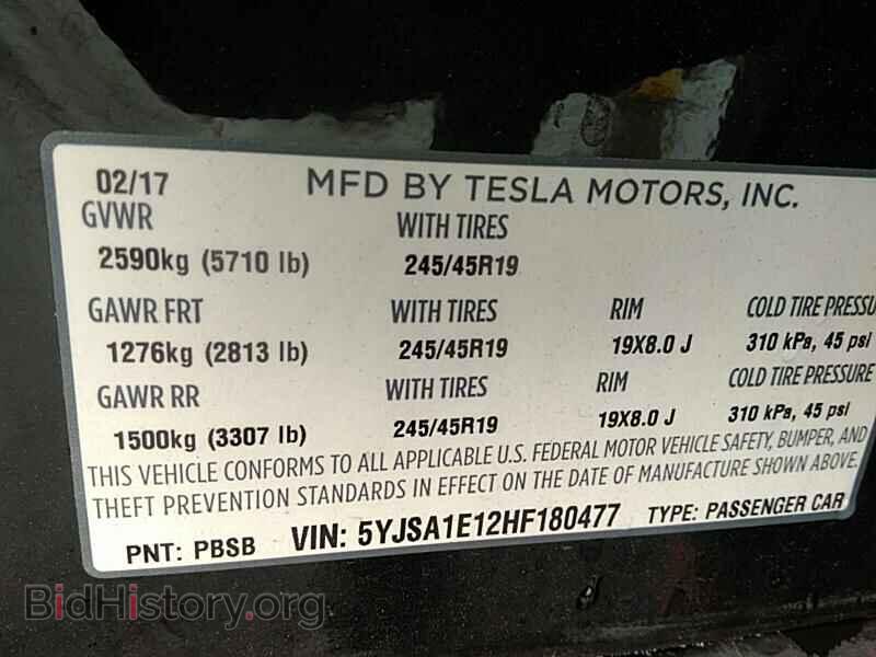 2017 Tesla Model S - VIN: 5YJSA1E12HF180477 - Фото 6