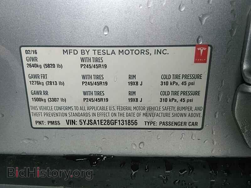 2016 Tesla Model S - VIN: 5YJSA1E28GF131856 - Фото 6