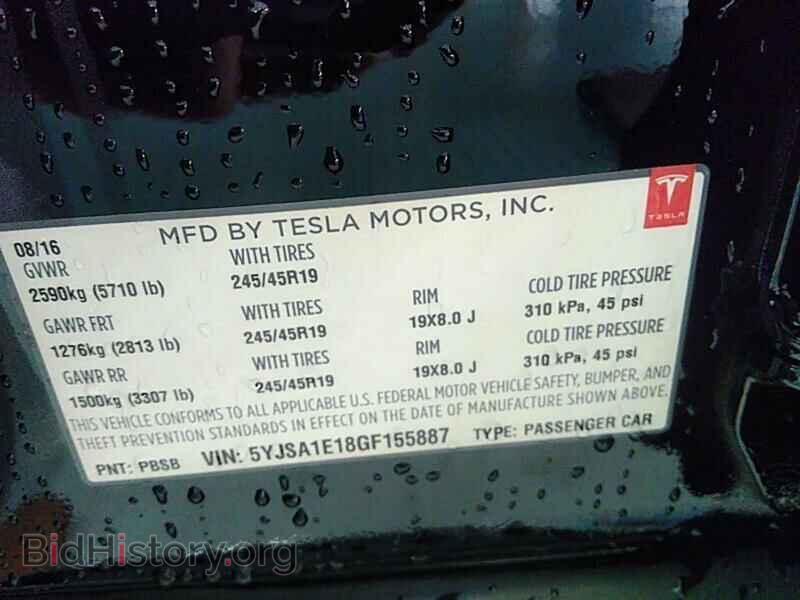 2016 Tesla Model S - VIN: 5YJSA1E18GF155887 - Фото 6