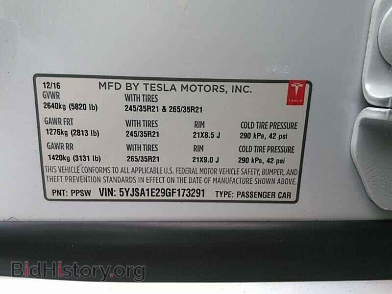 2016 Tesla Model S - VIN: 5YJSA1E29GF173291 - Photo 6