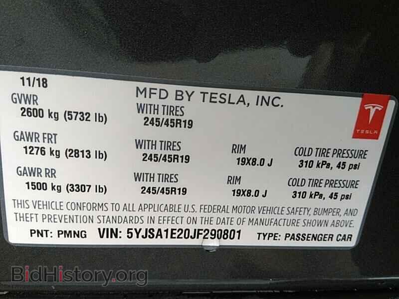 2018 Tesla Model S - VIN: 5YJSA1E20JF290801 - Photo 6