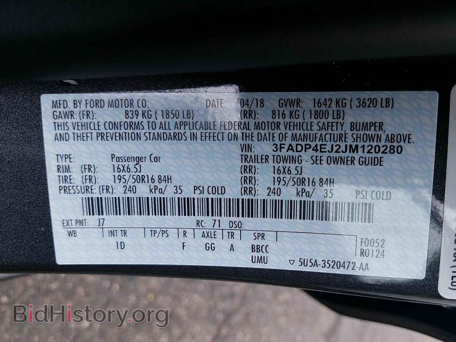 2018 Ford Fiesta - VIN: 3FADP4EJ2JM120280 - Photo 6