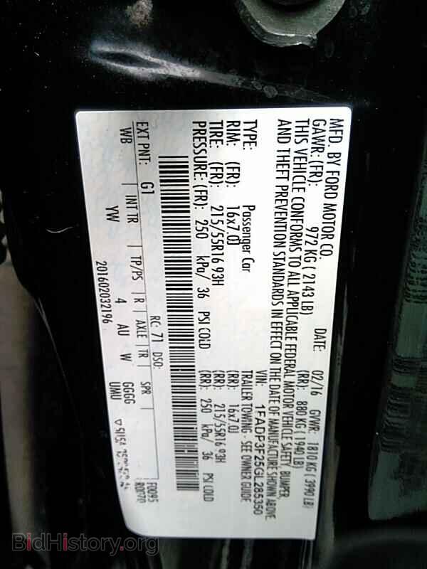 2016 Ford Focus - VIN: 1FADP3F25GL285350 - Фото 6
