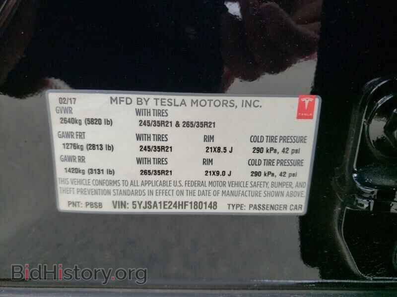 2017 Tesla Model S - VIN: 5YJSA1E24HF180148 - Фото 6