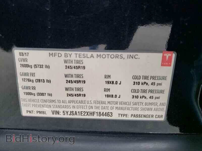 2017 Tesla Model S - VIN: 5YJSA1E2XHF184463 - Фото 6