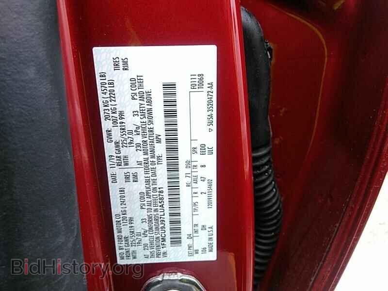 2020 Ford Escape - VIN: 1FMCU9J97LUA58781 - Фото 6