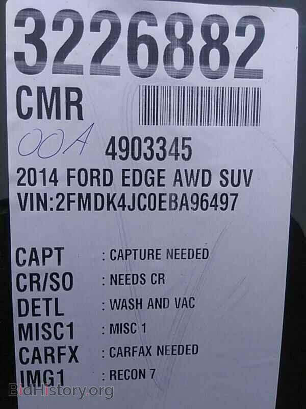 2014 Ford Edge - VIN: 2FMDK4JC0EBA96497 - Фото 4