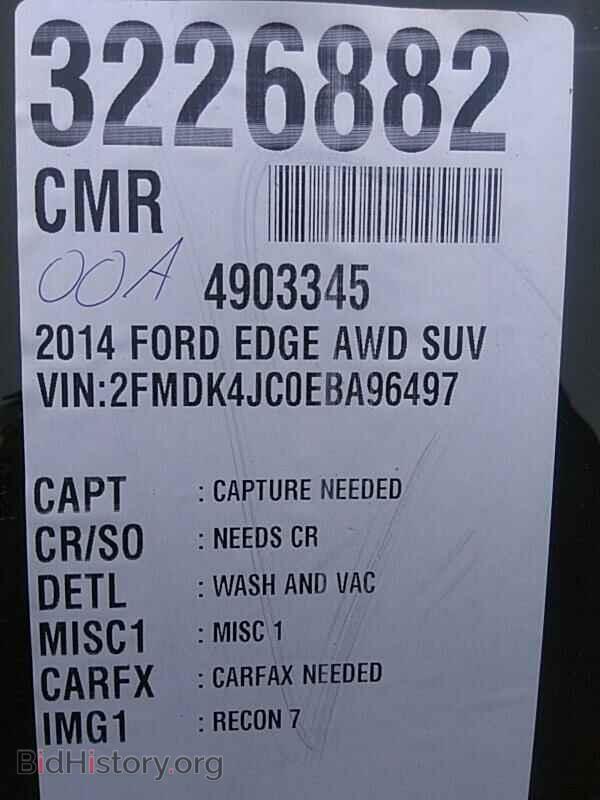 2014 Ford Edge - VIN: 2FMDK4JC0EBA96497 - Фото 5