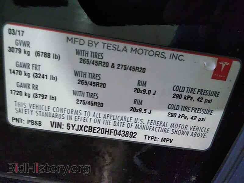2017 Tesla Model X - VIN: 5YJXCBE20HF043892 - Photo 6