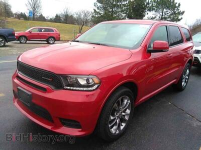 2019 Dodge DURANGO GT Plus AWD, красный — VIN 1C4RDJDG1KC691663