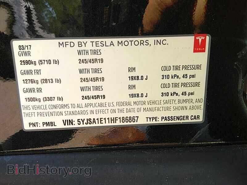2017 Tesla Model S - VIN: 5YJSA1E11HF186867 - Photo 6