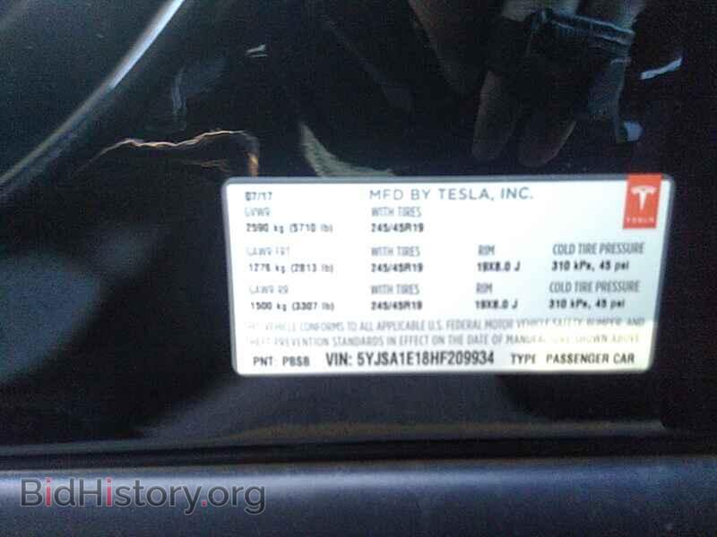 2017 Tesla Model S - VIN: 5YJSA1E18HF209934 - Фото 6