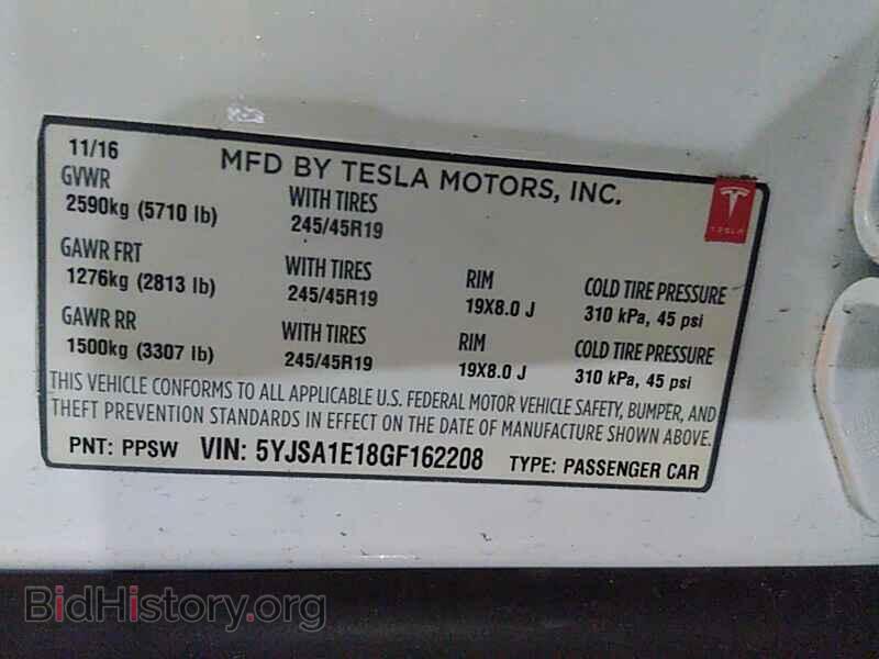 2016 Tesla Model S - VIN: 5YJSA1E18GF162208 - Photo 6