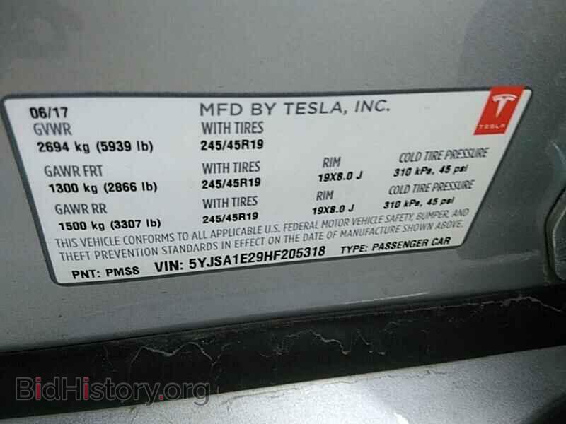 2017 Tesla Model S - VIN: 5YJSA1E29HF205318 - Фото 6