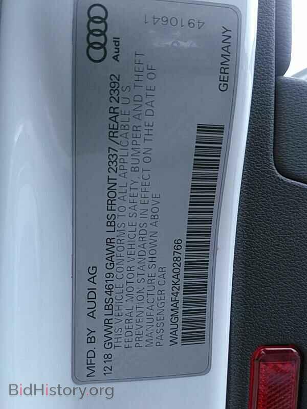 2019 Audi A4 - VIN: WAUGMAF42KA028766 - Фото 6