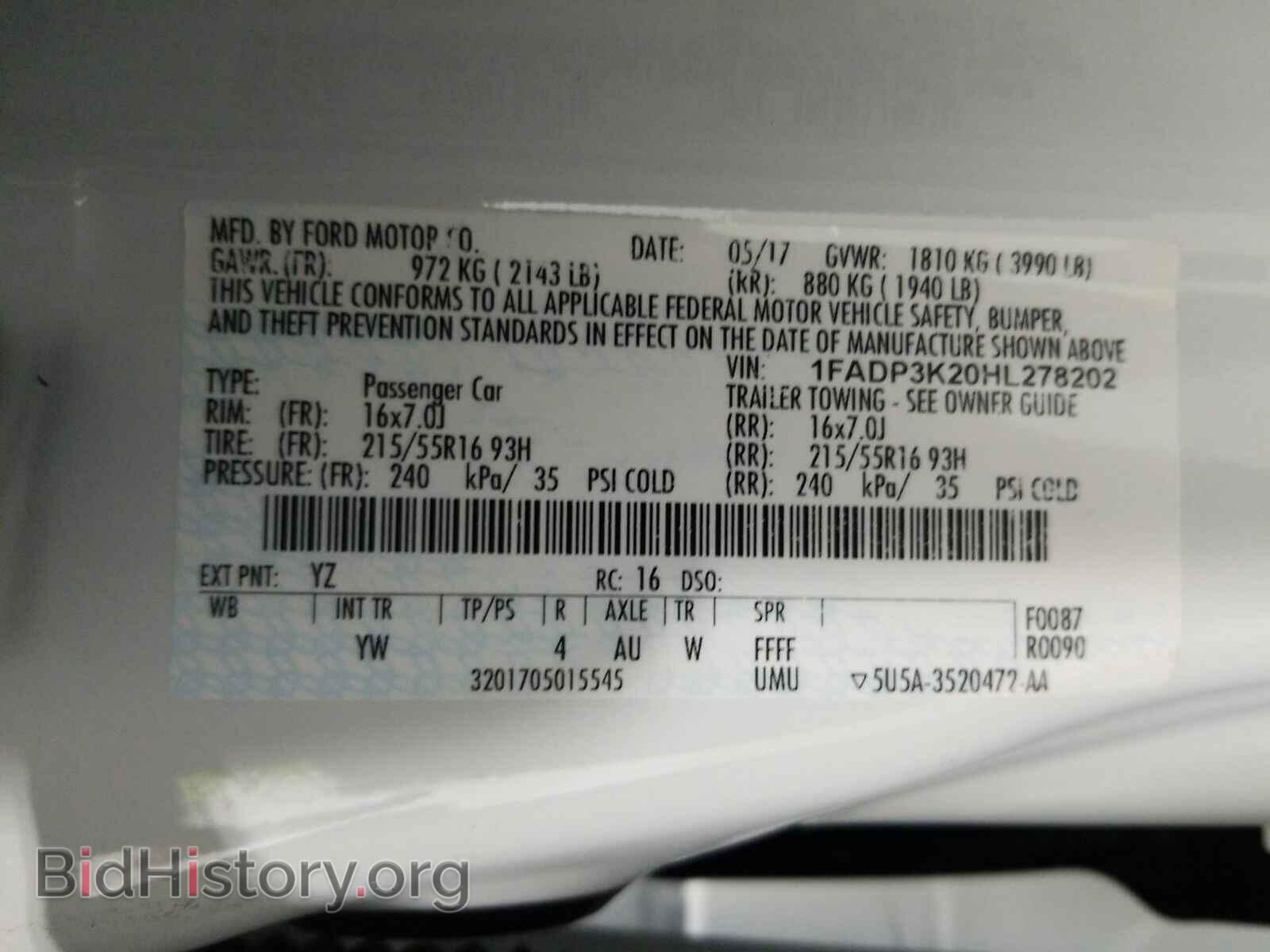 2017 Ford Focus - VIN: 1FADP3K20HL278202 - Фото 14