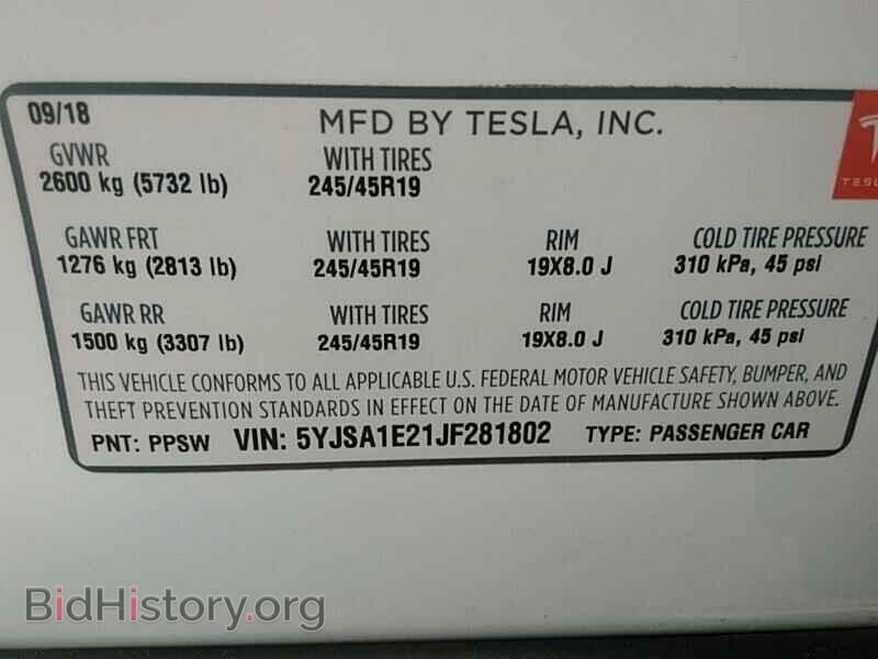 2018 Tesla Model S - VIN: 5YJSA1E21JF281802 - Photo 6