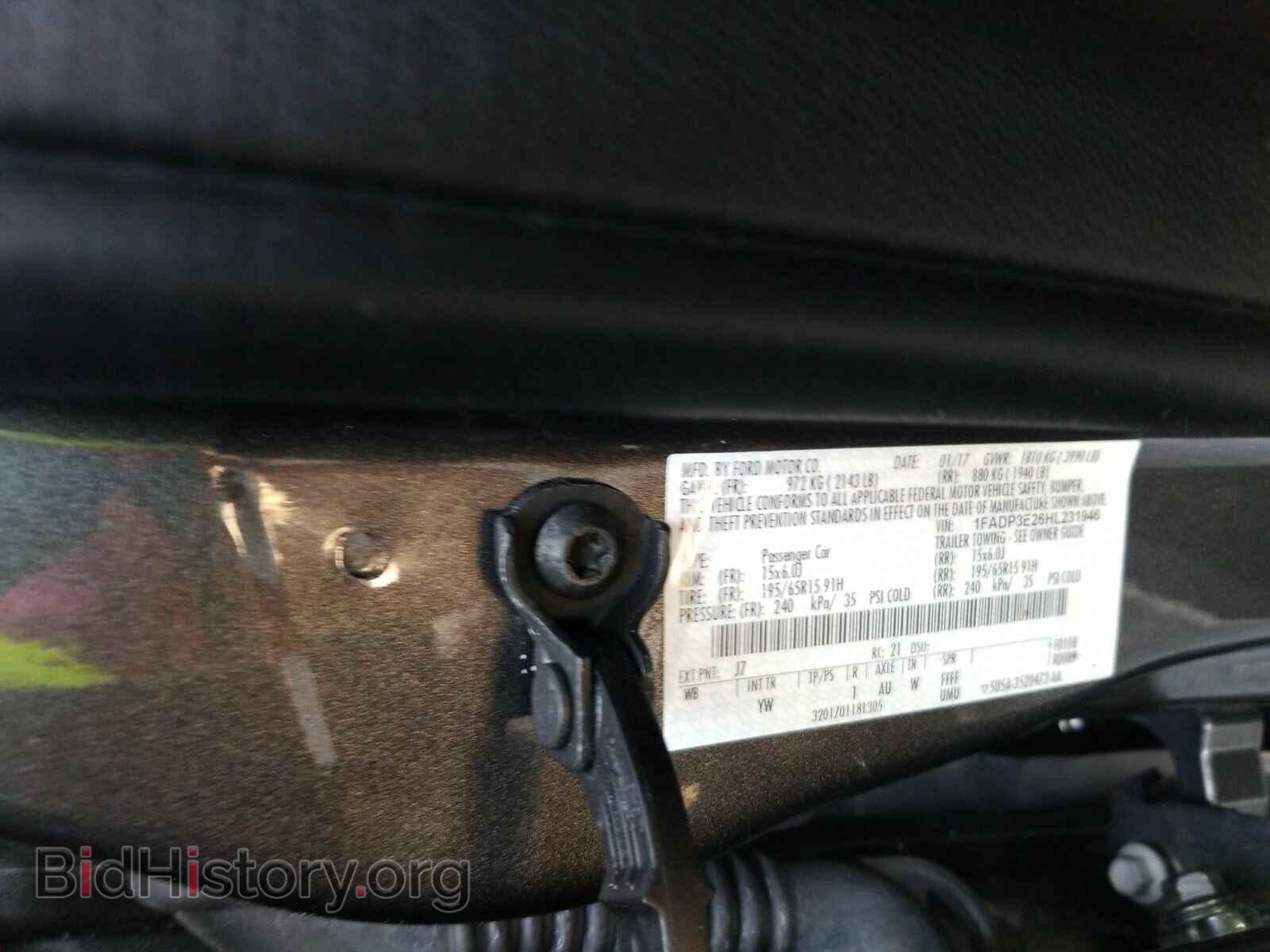 2017 Ford Focus - VIN: 1FADP3E26HL231946 - Фото 6