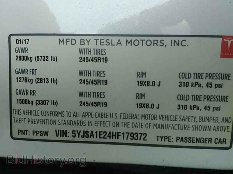 2017 Tesla Model S - VIN: 5YJSA1E24HF179372 - Фото 6