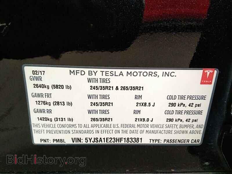 2017 Tesla Model S - VIN: 5YJSA1E23HF183381 - Фото 6