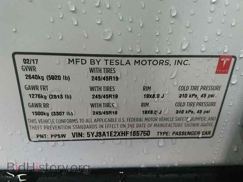 2017 Tesla Model S - VIN: 5YJSA1E2XHF185760 - Фото 6