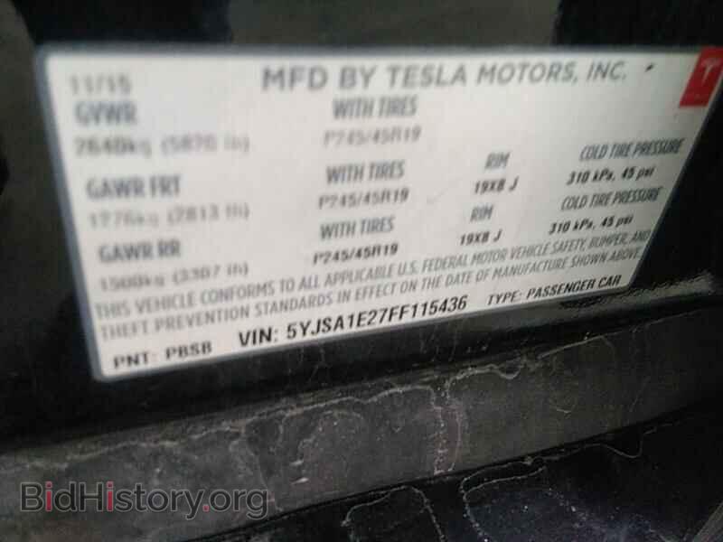 2015 Tesla Model S - VIN: 5YJSA1E27FF115436 - Фото 6