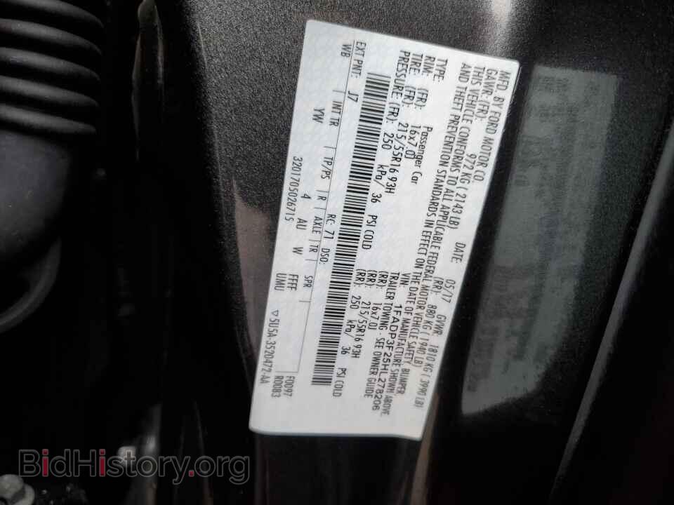 2017 Ford Focus - VIN: 1FADP3F25HL278206 - Фото 6