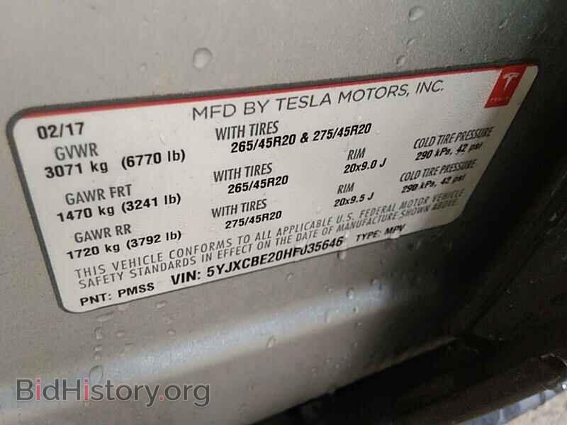 2017 Tesla Model X - VIN: 5YJXCBE20HF035646 - Photo 6