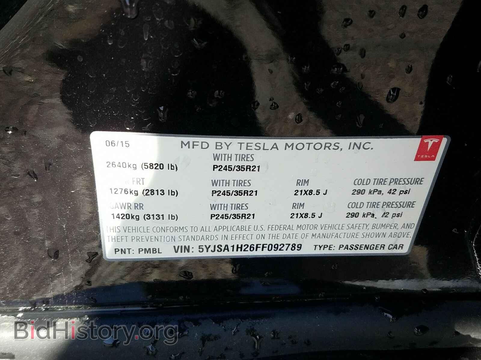 2015 Tesla Model S - VIN: 5YJSA1H26FF092789 - Photo 6