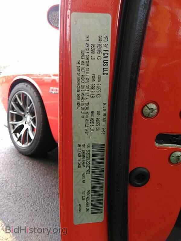 2016 Dodge Challenger - VIN: 2C3CDZDJ2GH337465 - Фото 6