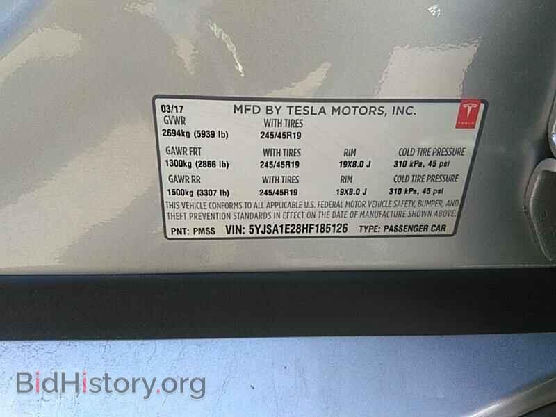 2017 Tesla Model S - VIN: 5YJSA1E28HF185126 - Фото 6