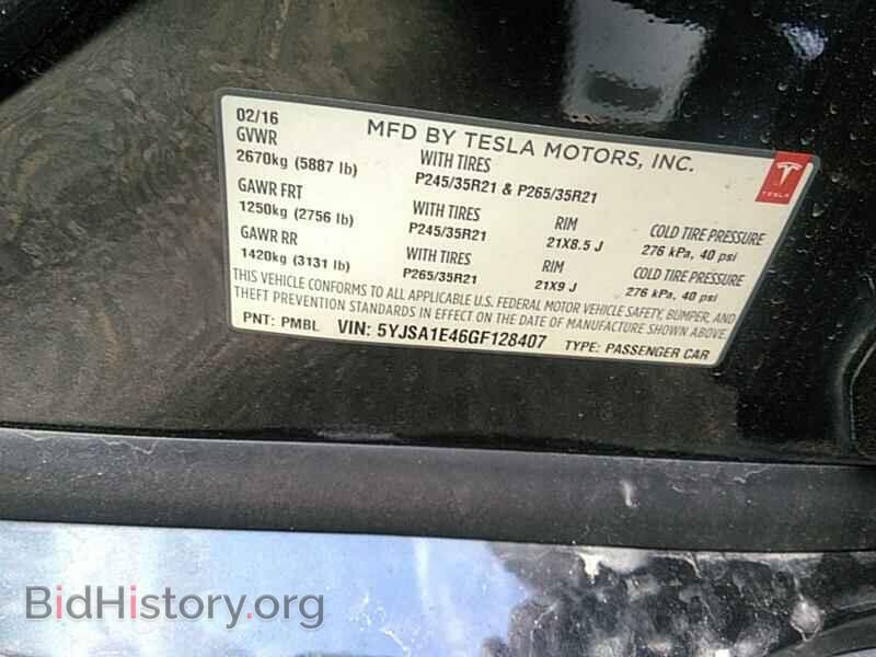 2016 Tesla Model S - VIN: 5YJSA1E46GF128407 - Фото 6