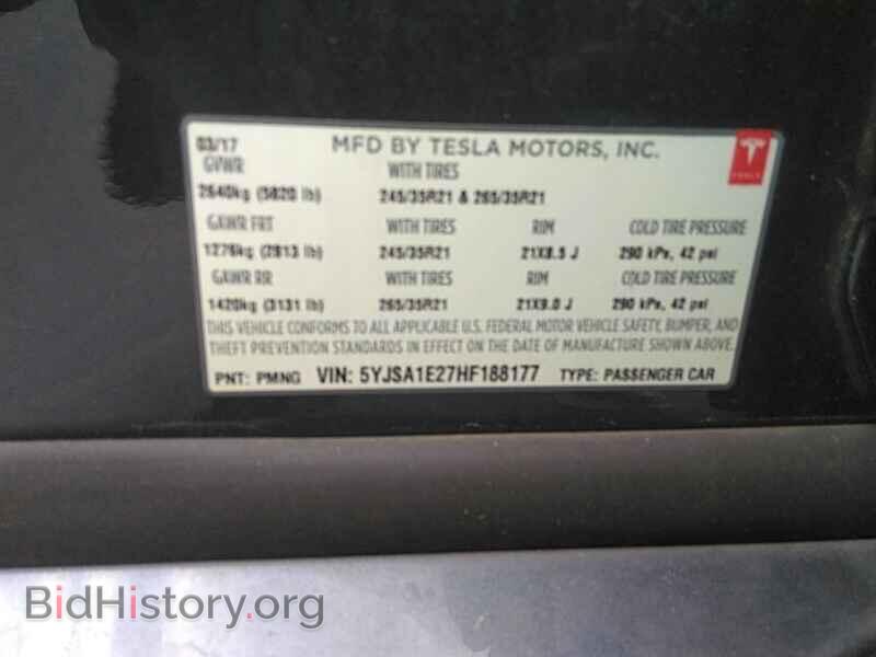 2017 Tesla Model S - VIN: 5YJSA1E27HF188177 - Фото 6