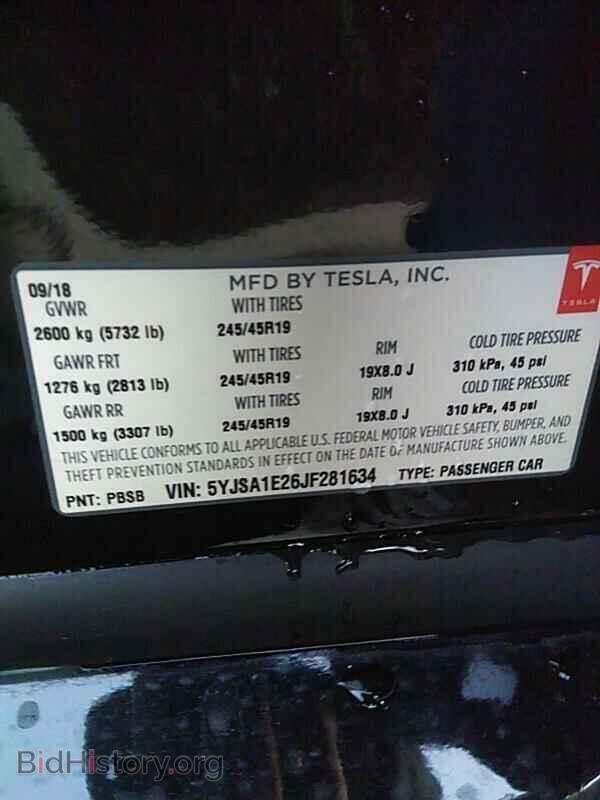 2018 Tesla Model S - VIN: 5YJSA1E26JF281634 - Фото 6