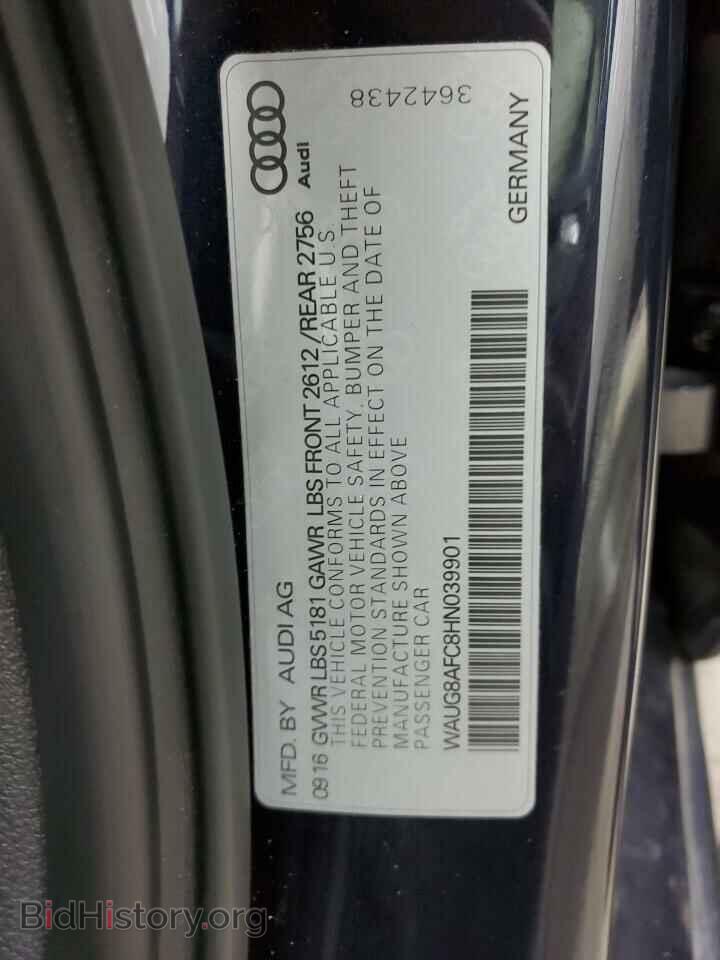 2017 Audi A6 - VIN: WAUG8AFC8HN039901 - Фото 6