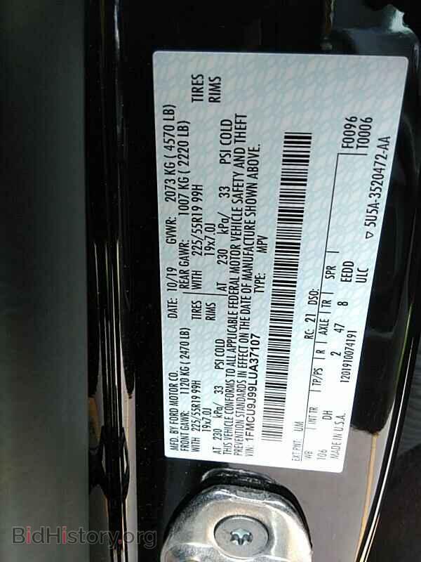 2020 Ford Escape - VIN: 1FMCU9J99LUA37107 - Photo 6