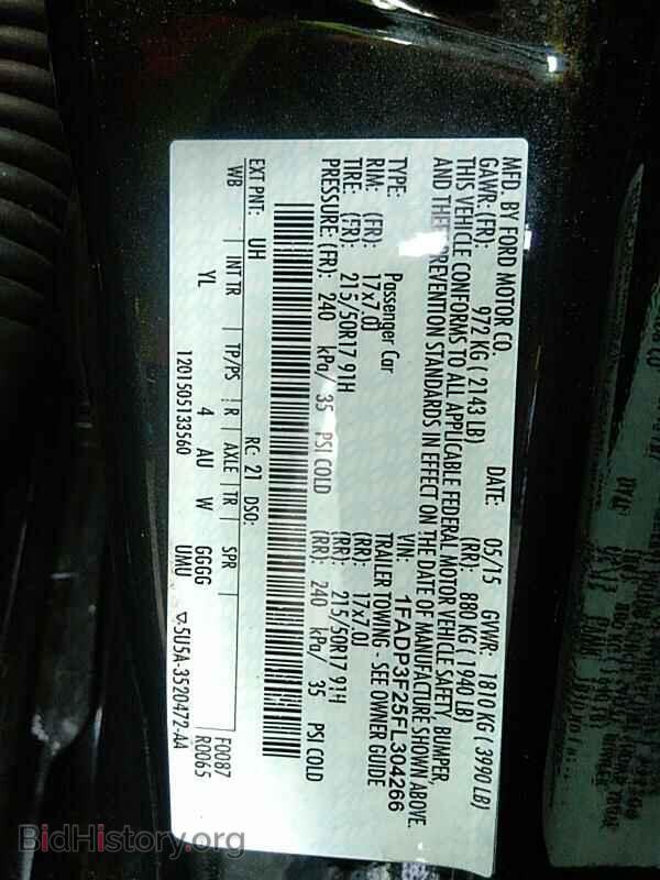 2015 Ford Focus - VIN: 1FADP3F25FL304266 - Фото 6