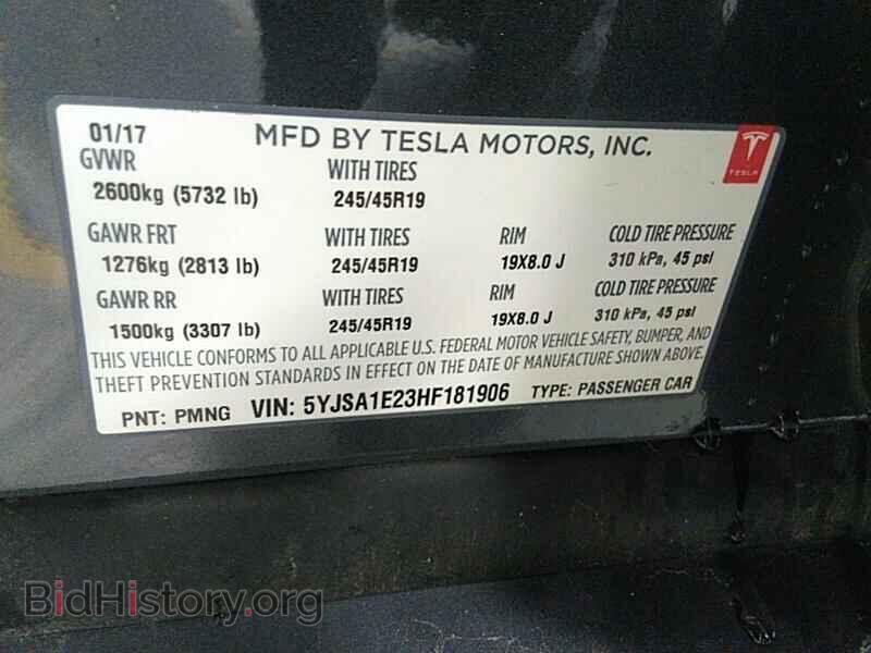 2017 Tesla Model S - VIN: 5YJSA1E23HF181906 - Фото 6